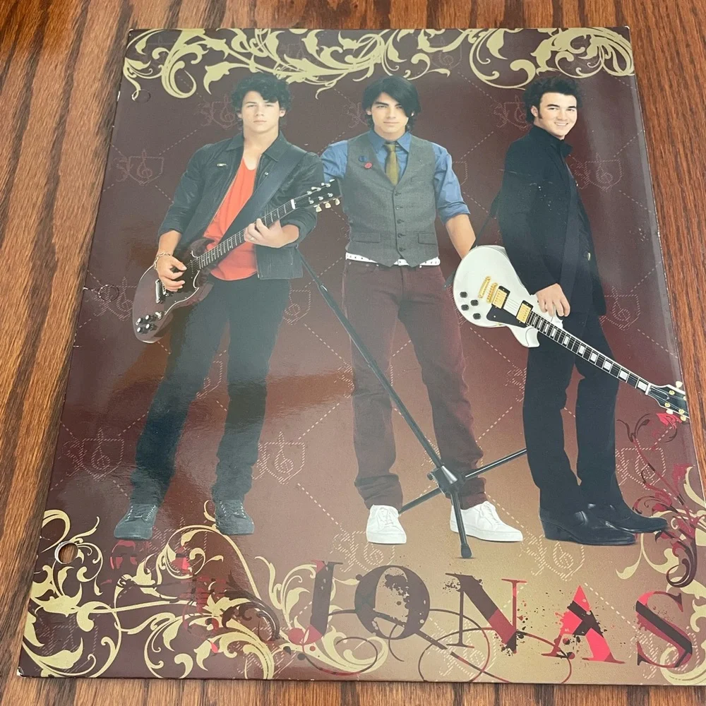 Lot of Four Never Used Jonas Brothers Pocket Folders from the mid 2000s